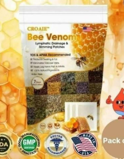 Bee Venom Lymphatic Daiamage & Sliming Patches (10 Patches)