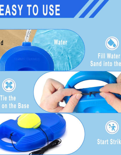 Solo Tennis Trainer Rebound Ball with String for Self Tennis Practice